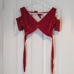 Flying Skirts Velvet Choli - Rust (S)